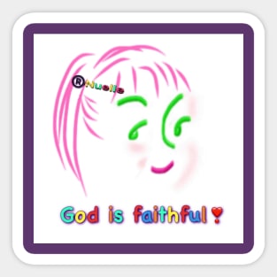 God is Faithful Sticker